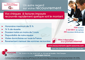 Emailing pour société de recouvrement Hexagone